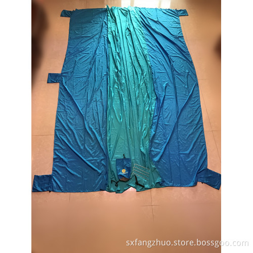 wasserdichte kompakte Tasche Fallschirm Nylon Stranddecke